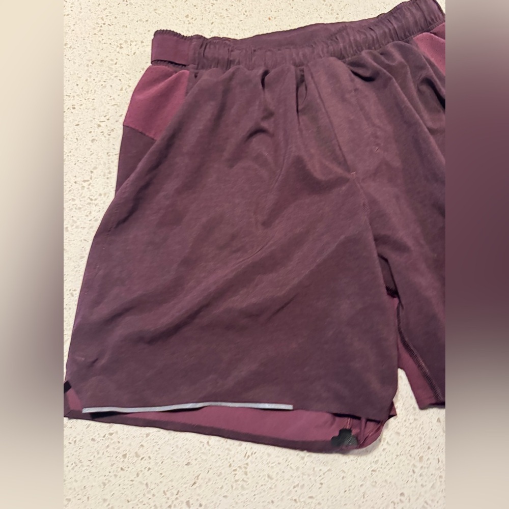 Lululemon Men’s Small Surged Lined 5’ Shorts Purple  NWOT - Picture 4 of 9